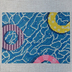 The Gingham Stitchery Maddie Sweet Designs Pool Clutch With Floaties Needlepoint Canvas