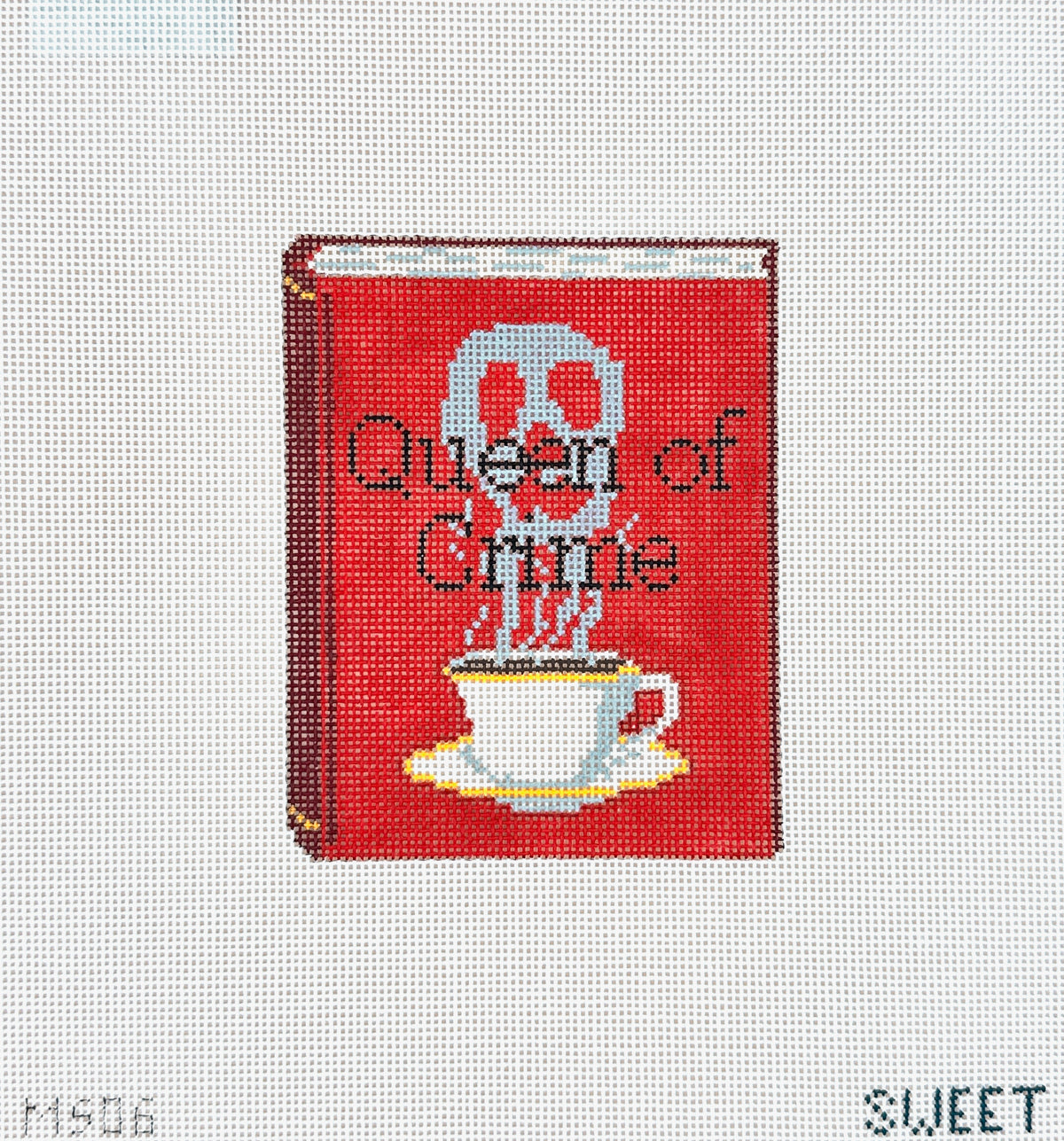 The Gingham Stitchery Maddie Sweet Designs Queen Of Crime Book Needlepoint Canvas