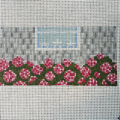The Gingham Stitchery Maddie Sweet Designs Shingles And Stars Insert Pink Needlepoint Canvas