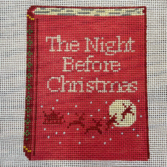 The Gingham Stitchery Maddie Sweet Designs The Night Before Christmas Red Needlepoint Canvas