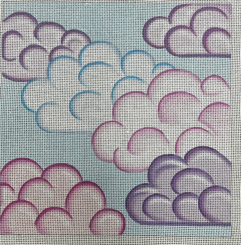 The Gingham Stitchery Maiden Lane Dream Cloud Pillow Needlepoint Canvas