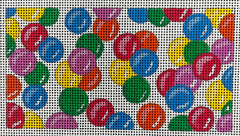 The Gingham Stitchery Maiden Lane Gumballs Insert Needlepoint Canvas