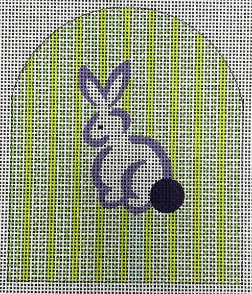 The Gingham Stitchery Maiden Lane Margie Bunny 2 Needlepoint Canvas