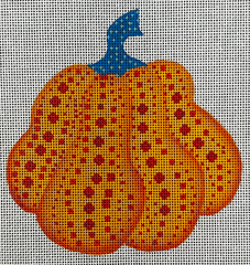 The Gingham Stitchery Maiden Lane Orange Gourd Needlepoint Canvas