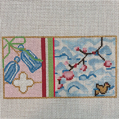 The Gingham Stitchery Maiden Lane Spring Blossom Insert Needlepoint Canvas