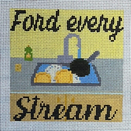 The Gingham Stitchery The Gingham Stitchery Ford Every Stream Needlepoint Canvas