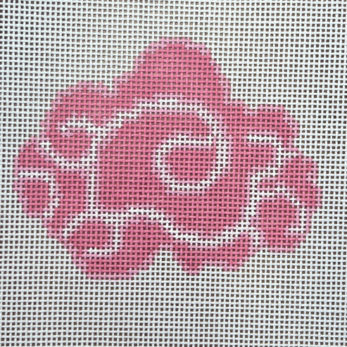 The Gingham Stitchery The Sheffield Collection Chinese Cloud Pink Needlepoint Canvas