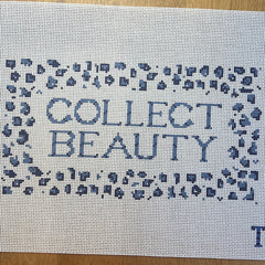 The Gingham Stitchery The Sheffield Collection Collect Beauty Pillow Needlepoint Canvas