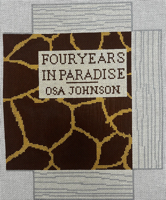 The Gingham Stitchery The Sheffield Collection Four Years In Paradise Ornament Needlepoint Canvas