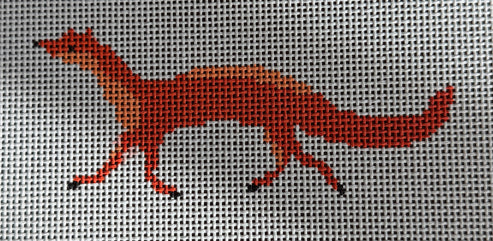 The Gingham Stitchery The Sheffield Collection Mr. Fox Needlepoint Canvas