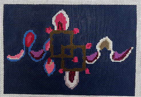 The Gingham Stitchery The Sheffield Collection Rug Motif Needlepoint Canvas