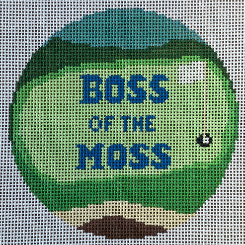 The Gingham Stitchery The Squirrel And The Snail Boss Of The Moss Needlepoint Canvas