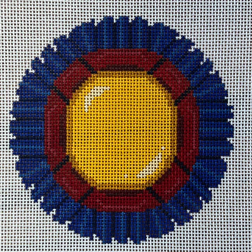 The Gingham Stitchery The Squirrel And The Snail Championship Rosette Needlepoint Canvas