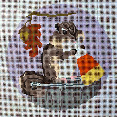 The Gingham Stitchery The Squirrel And The Snail Fall Sweets Chipmunk Needlepoint Canvas