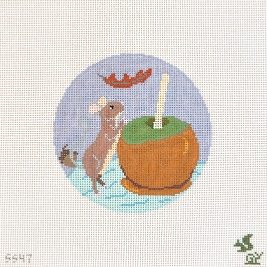 The Gingham Stitchery The Squirrel And The Snail Fall Sweets Mouse Needlepoint Canvas