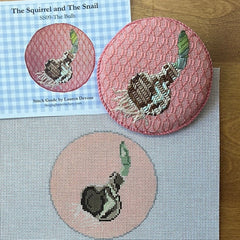 The Gingham Stitchery The Squirrel And The Snail Garden Icons Bulb Needlepoint Canvas