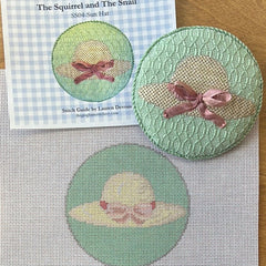 The Gingham Stitchery The Squirrel And The Snail Garden Icons Sun Hat Needlepoint Canvas