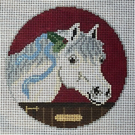 The Gingham Stitchery The Squirrel And The Snail My Favorite Things Cream Colored Ponies Needlepoint Canvas