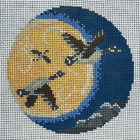 The Gingham Stitchery The Squirrel And The Snail My Favorite Things Wild Geese That Fly Needlepoint Canvas