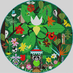 The Meredith Collection Charley Harper Designs A Day In Eden Needlepoint Canvas