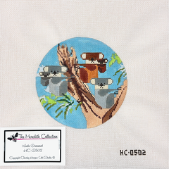 Charley Harper Koala Tree Needlepoint Canvas