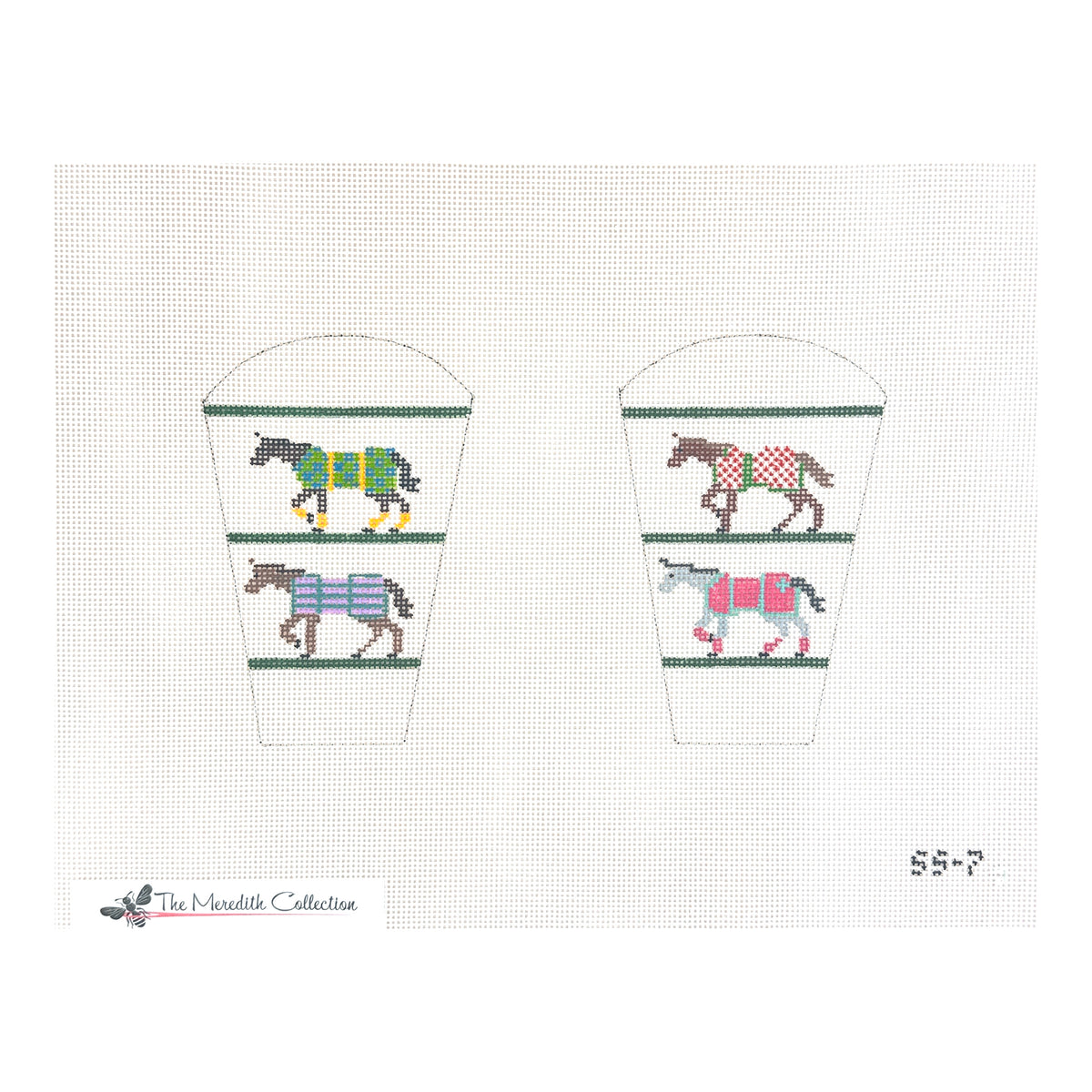 The Meredith Collection Horse Blankets Needlepoint Canvas