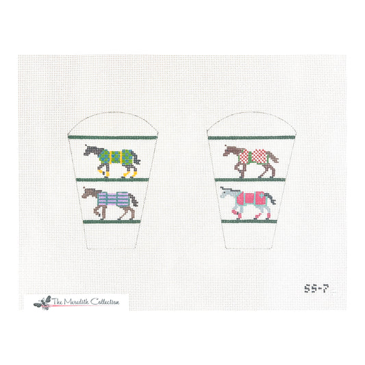 The Meredith Collection Horse Blankets Needlepoint Canvas