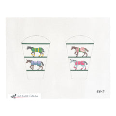 The Meredith Collection Horse Blankets Needlepoint Canvas