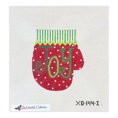 The Meredith Collection Joy Mitten Ornament Needlepoint Canvas