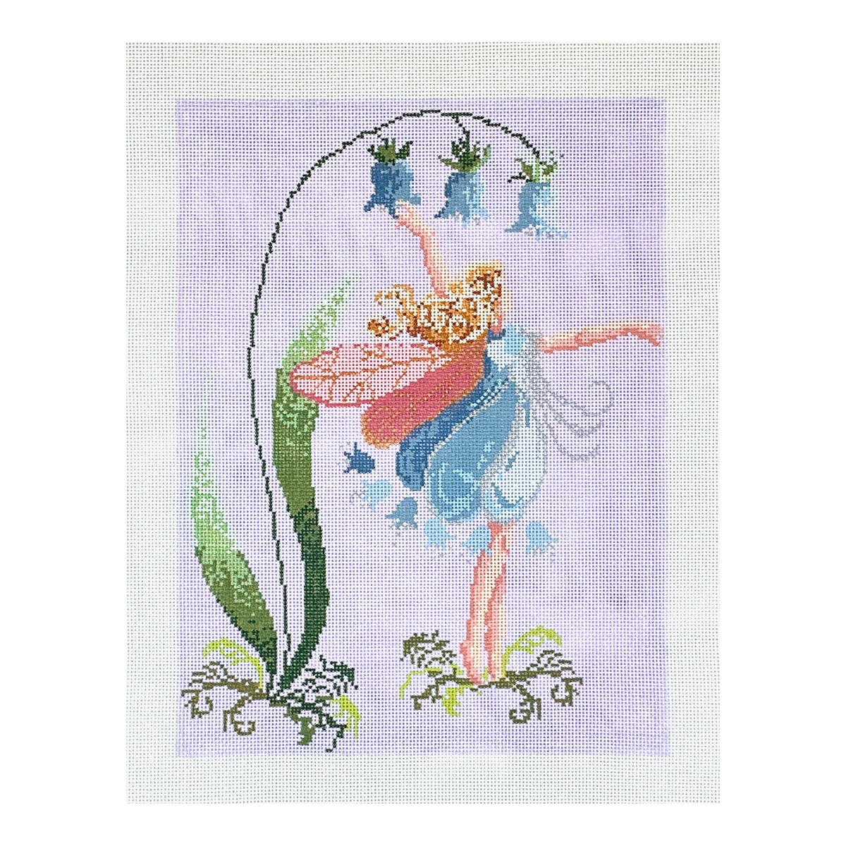 The Meredith Collection Treglown Designs Blue Bell Fairy Needlepoint Canvas