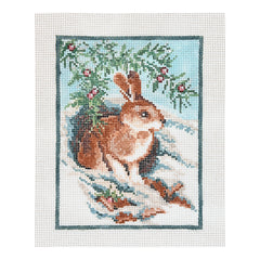 The Meredith Collection Treglown Designs Bunny In The Snow Needlepoint Canvas