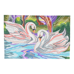 The Meredith Collection Treglown Designs Swans Needlepoint Canvas