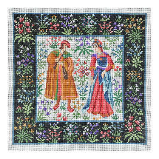 The Meredith Collection Treglown Designs Tapestry with People Needlepoint Canvas
