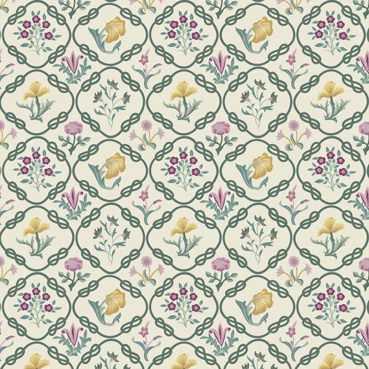 Finishing: The Original Morris & Co Mays Coverlet Cotton Fabric - Heather