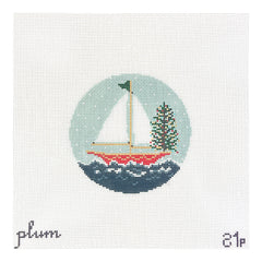 The Plum Stitchery A-wassailing Needlepoint Canvas