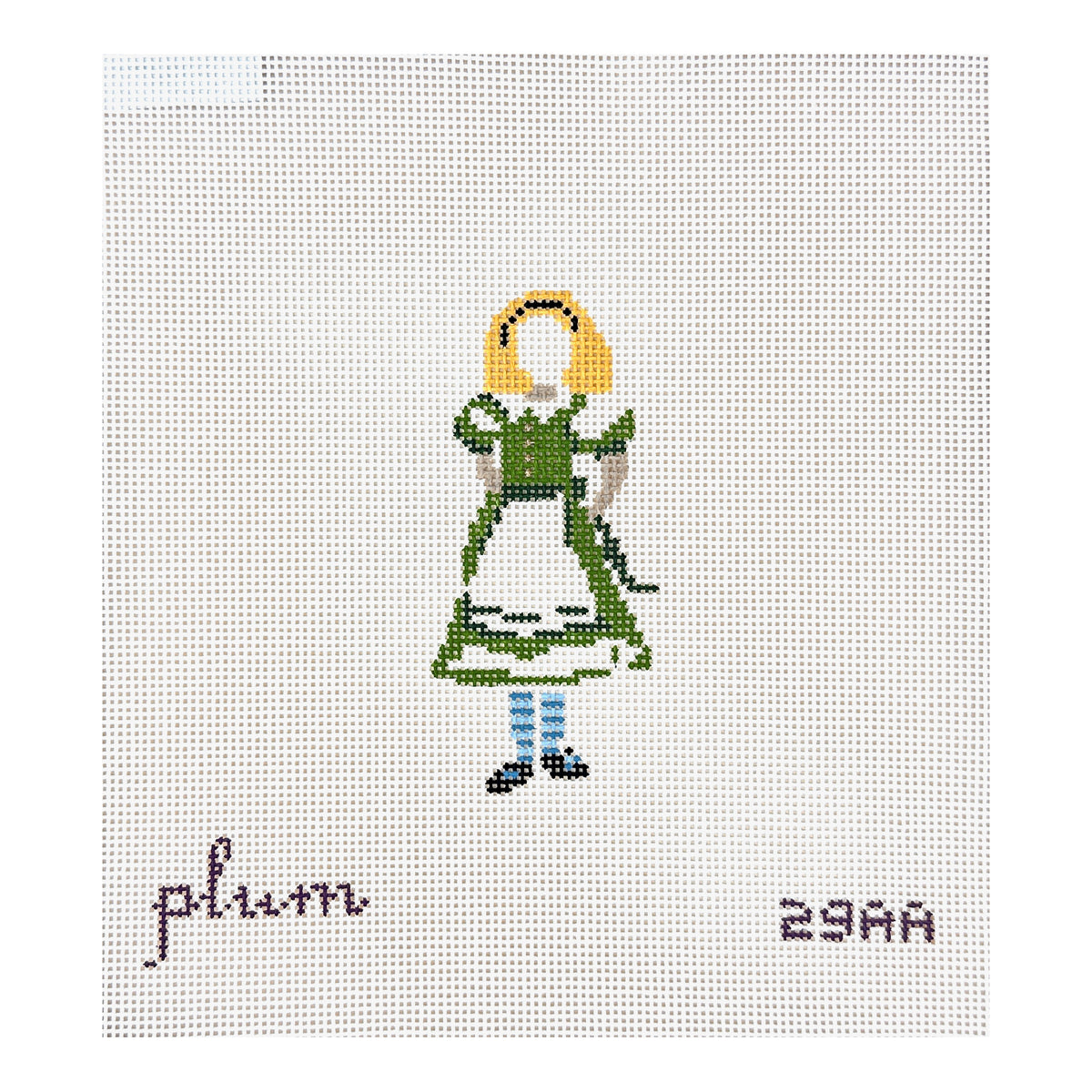 The Plum Stitchery Alice in Technicolor - Alice Needlepoint Canvas