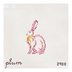 The Plum Stitchery Alice in Technicolor - White Rabbit Needlepoint Canvas