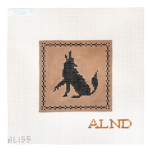 The Plum Stitchery Amy Lewandowski Coyote Needlepoint Canvas