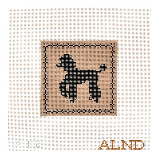 The Plum Stitchery Amy Lewandowski Full Poodle Needlepoint Canvas