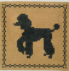 The Plum Stitchery Amy Lewandowski Full Poodle Needlepoint Canvas