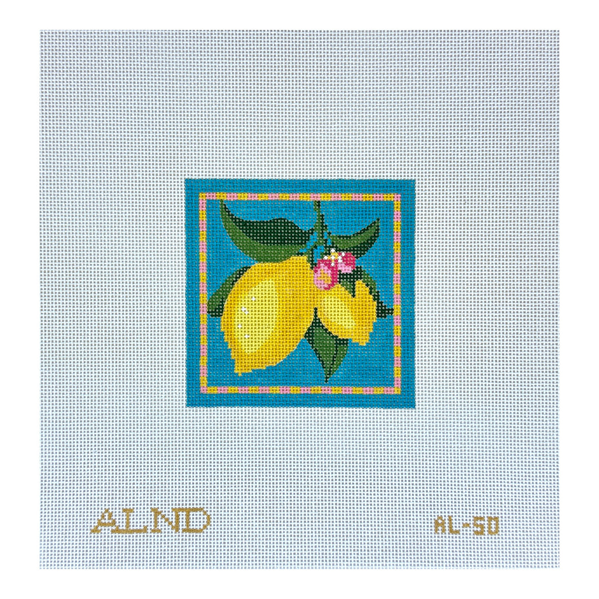 The Plum Stitchery Amy Lewandowski Lemon Needlepoint Canvas