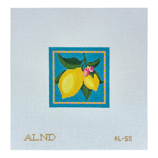 The Plum Stitchery Amy Lewandowski Lemon Needlepoint Canvas