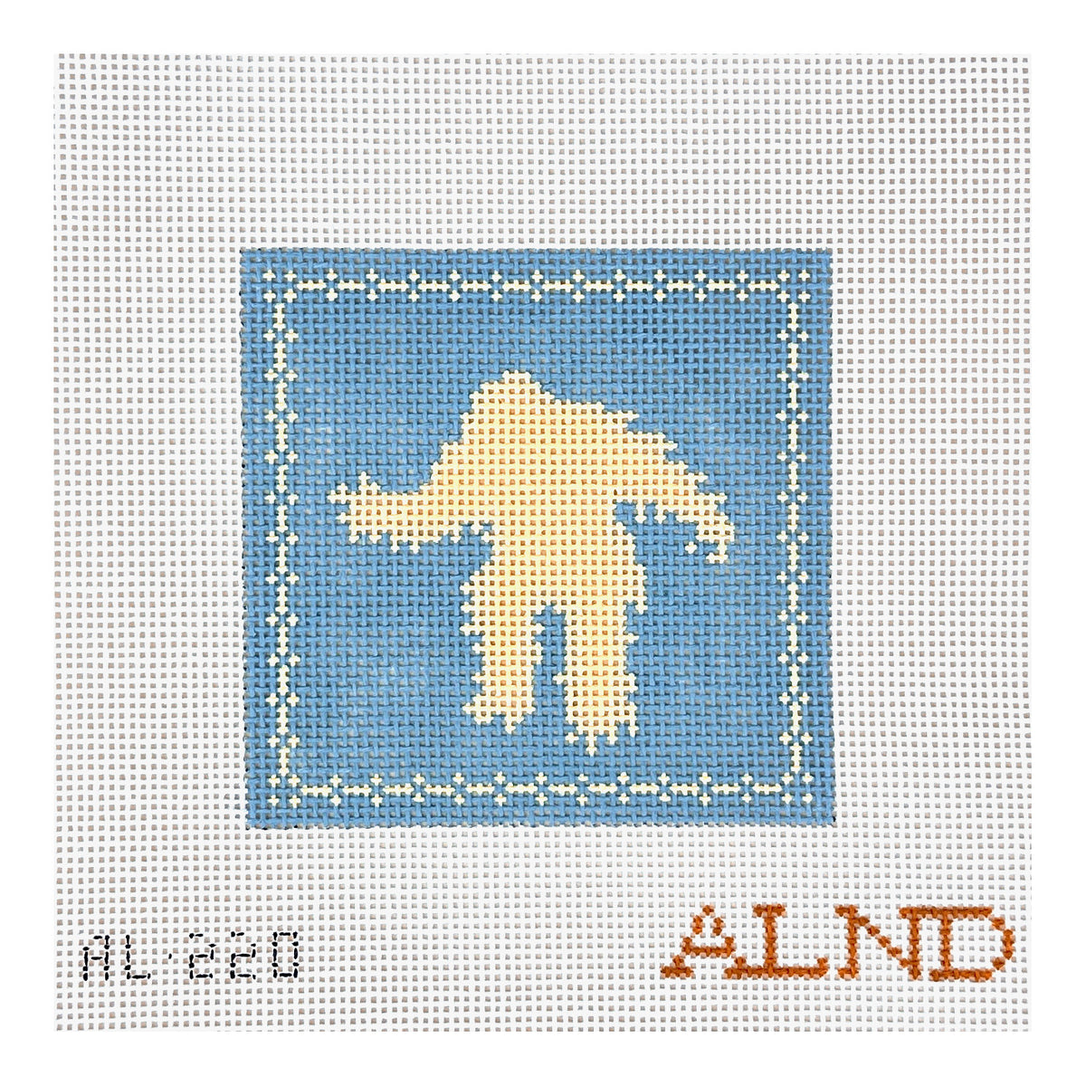 The Plum Stitchery Amy Lewandowski Snow Monster Needlepoint Canvas