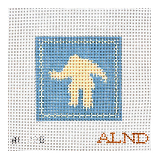 The Plum Stitchery Amy Lewandowski Snow Monster Needlepoint Canvas