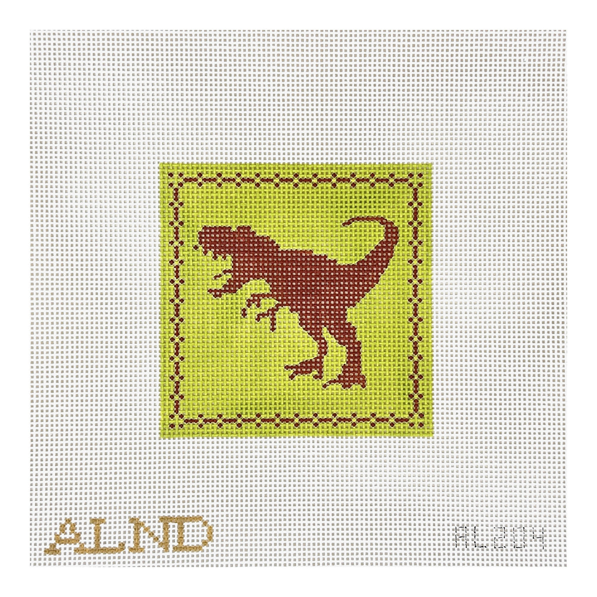 The Plum Stitchery Amy Lewandowski T Rex Needlepoint Canvas