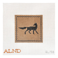 The Plum Stitchery Amy Lewandowski Walking Fox Needlepoint Canvas