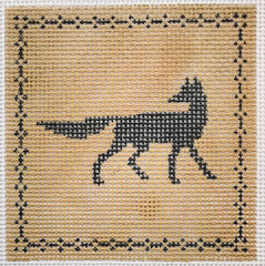 The Plum Stitchery Amy Lewandowski Walking Fox Needlepoint Canvas