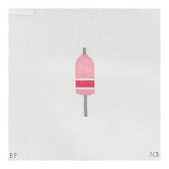 The Plum Stitchery JCB Stitches Buoy Needlepoint Canvas - Pink