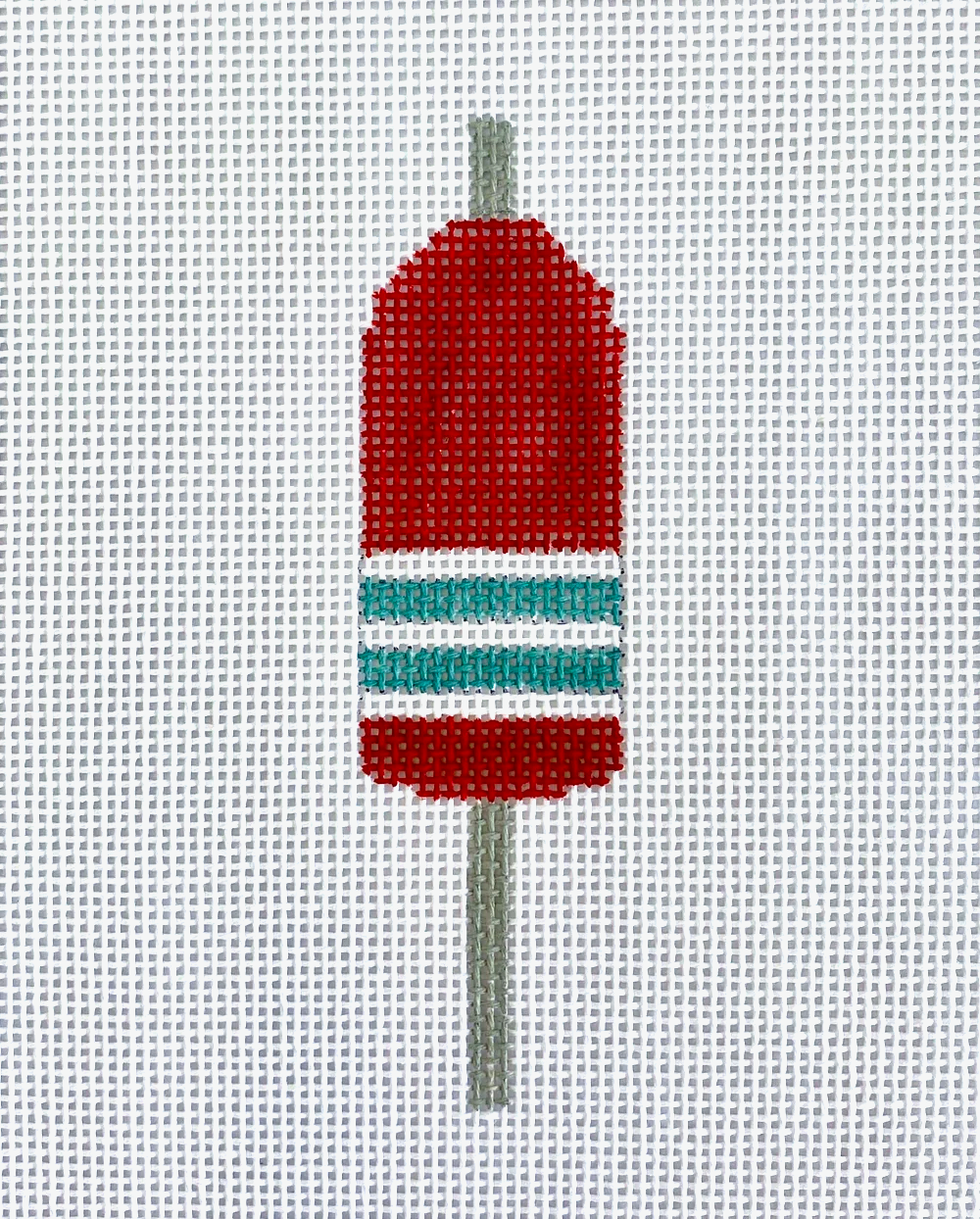 The Plum Stitchery Buoy Needlepoint Canvas - Red