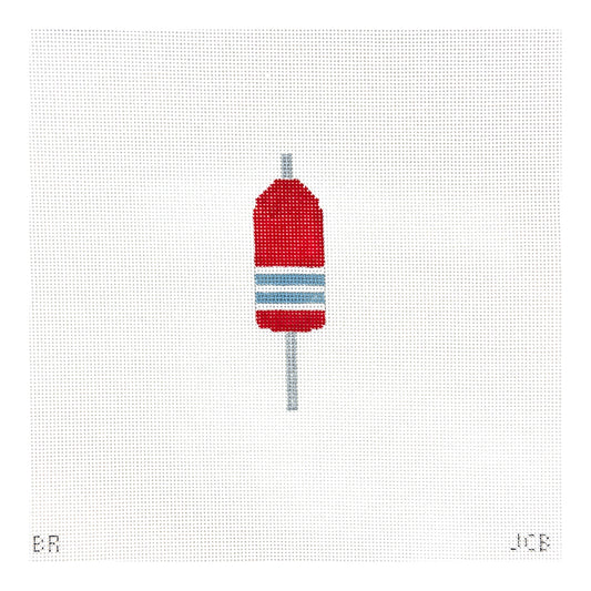 The Plum Stitchery JCB Stitches Buoy Needlepoint Canvas - Red